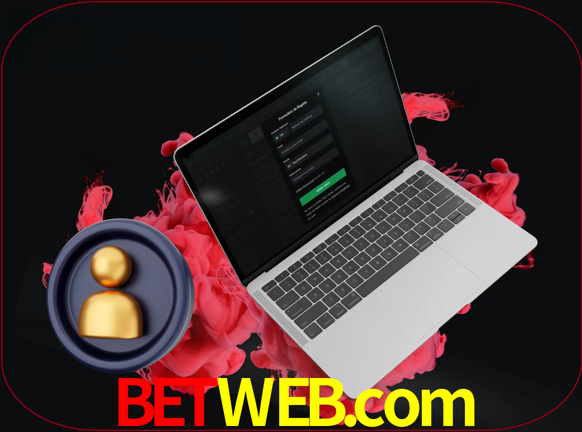 No cabeçalho do site betweb, clique no botão que o levará a um formulário especial onde terá de introduzir as suas informações actuais.