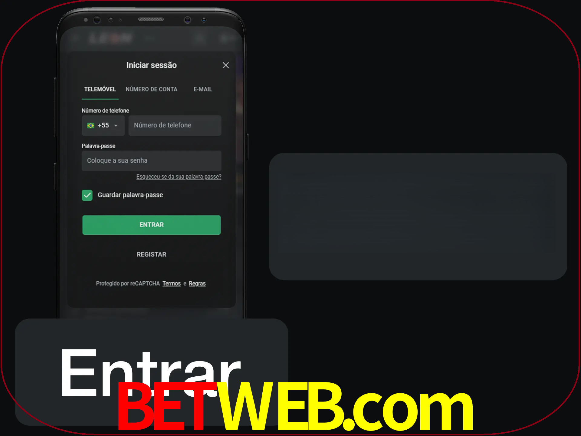 Faça o login para começar a apostar e jogar no cassino.